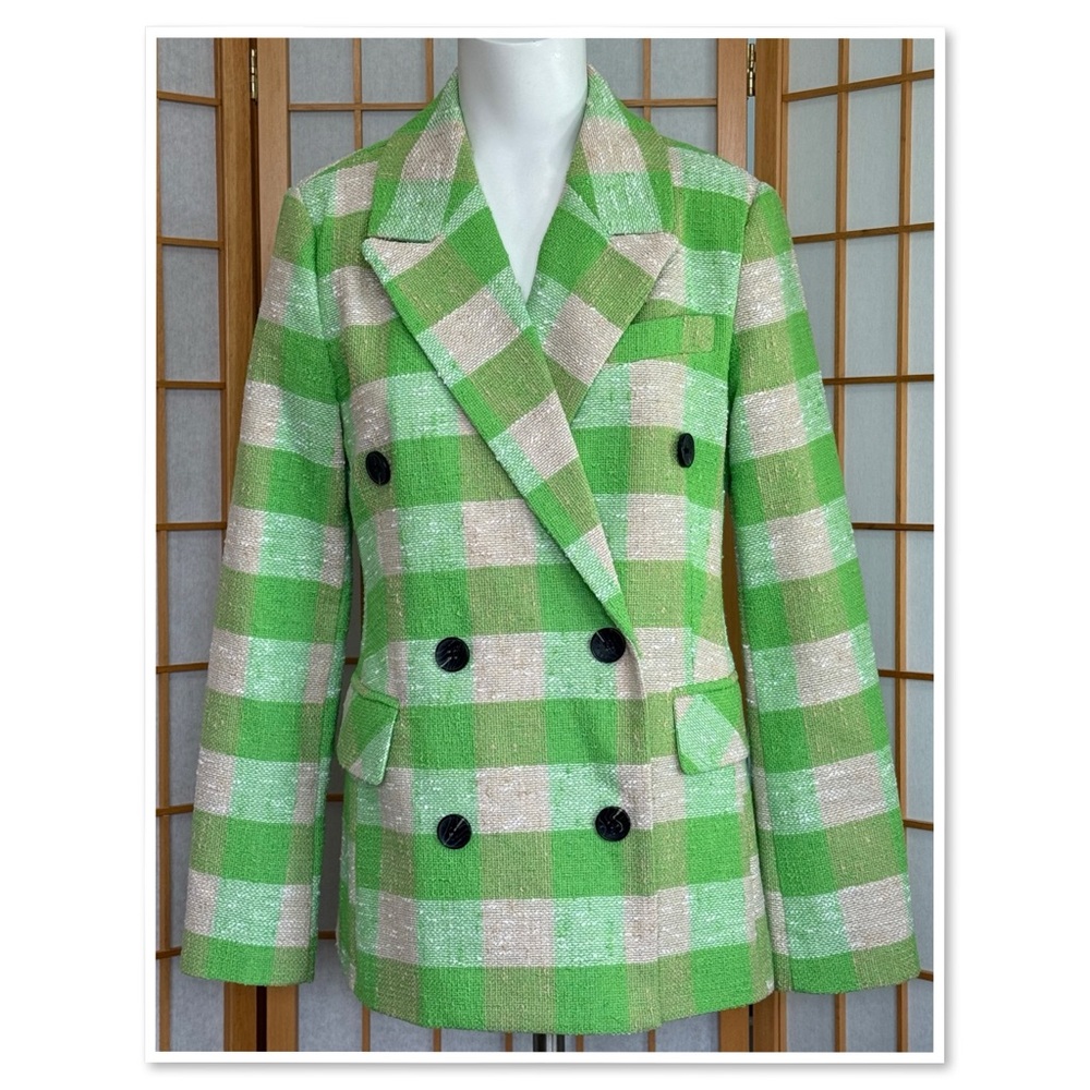 Avec Les Filles Gingham Blazer